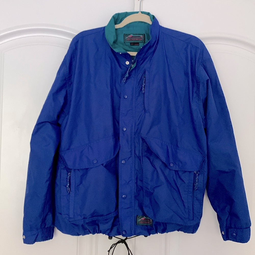 Vintage Misty Mountain Windbreaker / Shell - Blue and Turquoise